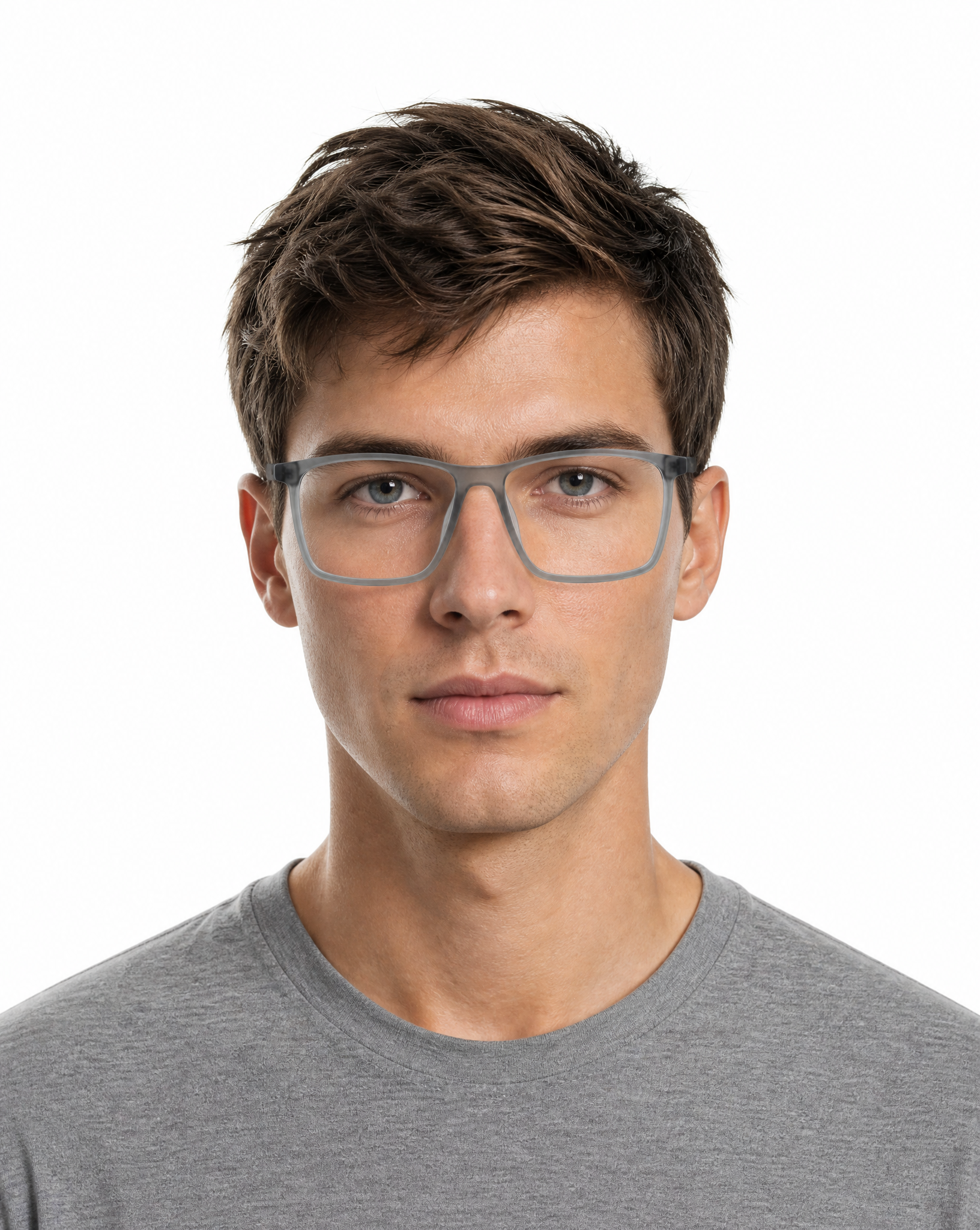 Elwood Eyeglasses - Grey Matte lifestyle