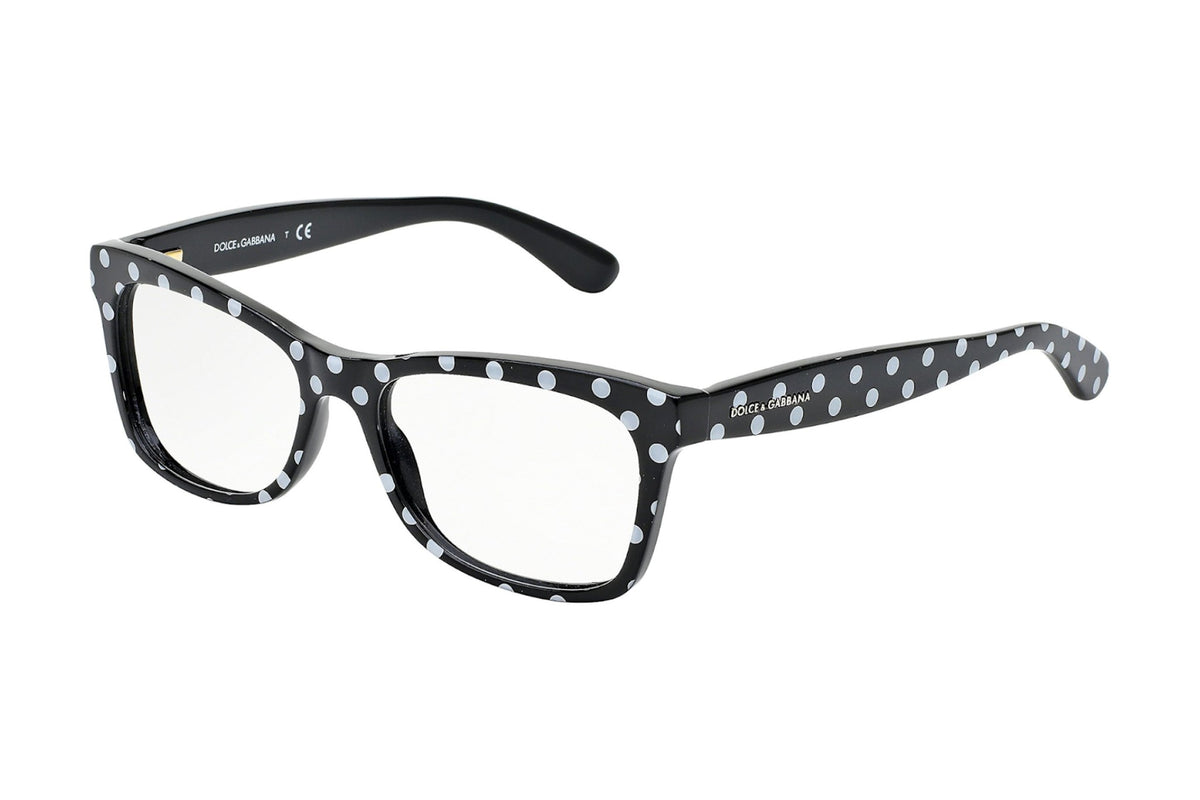 Dolce & Gabbana DG3199 Medium / Black & White Polkadots