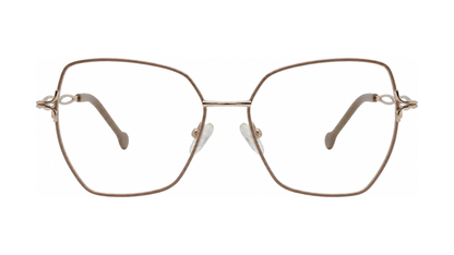 Fanciful Eyeglasses - Taupe/Gold