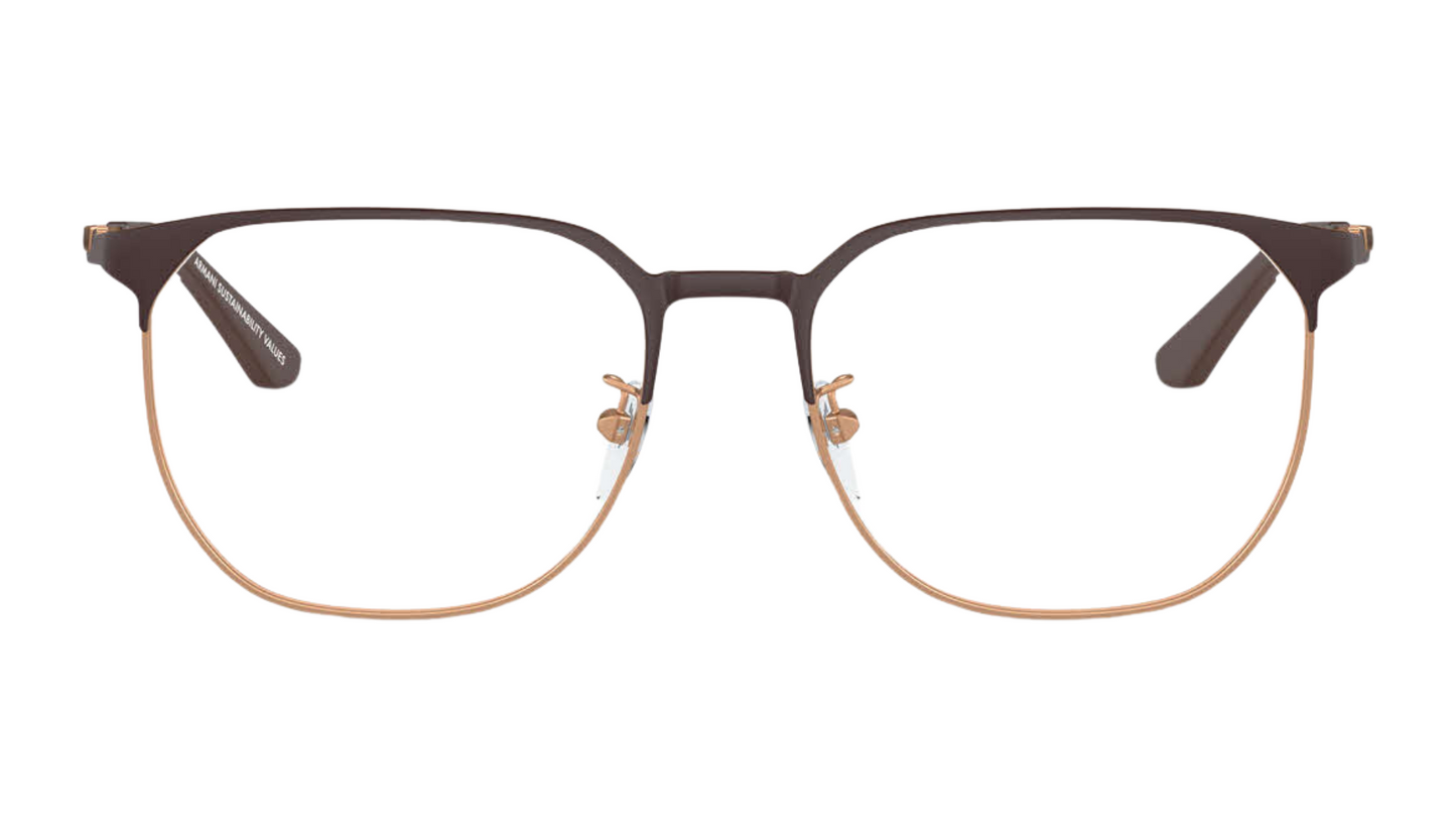 Emporio Armani EA1158D - Matte Brown / Rose Gold