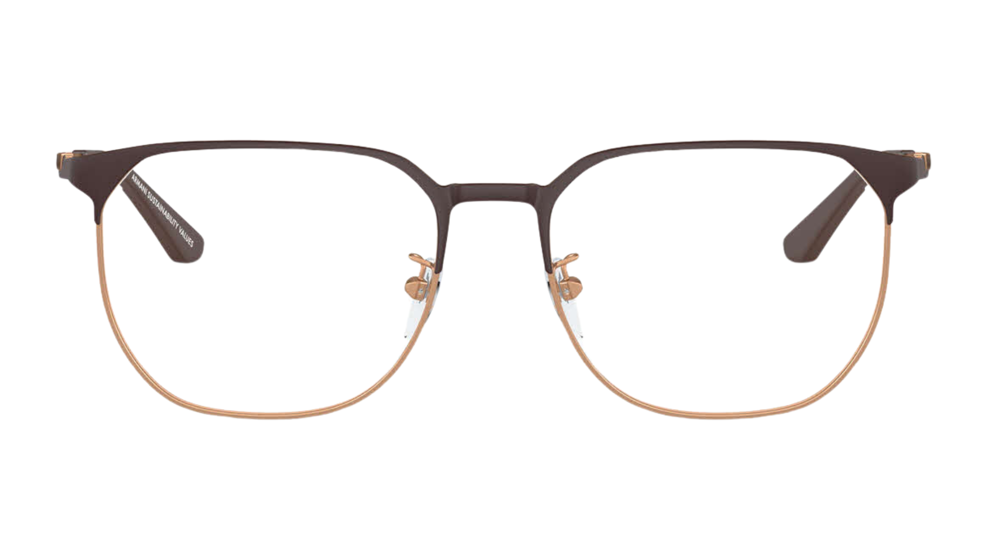 Emporio Armani EA1158D - Matte Brown / Rose Gold