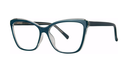 Davina Eyeglasses - Teal/Crystal angle