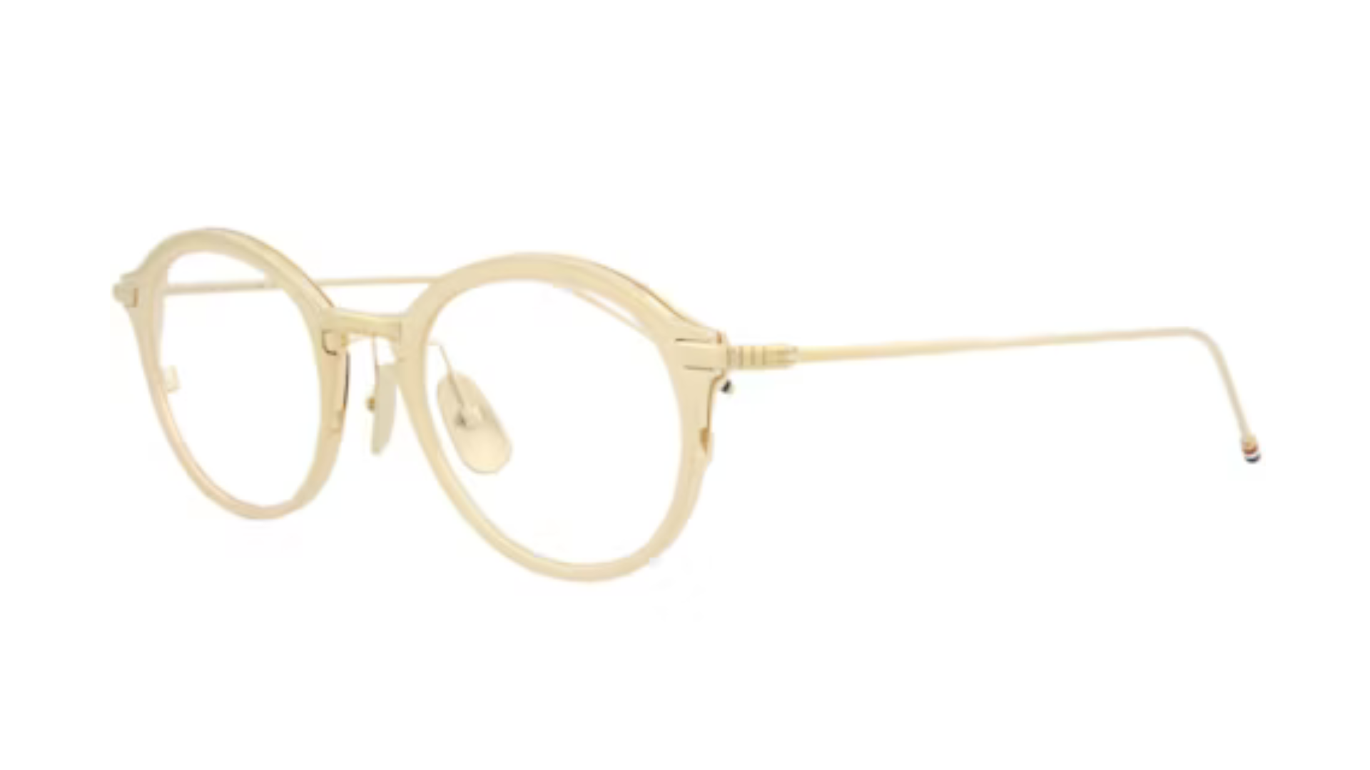 Thom Browne TB110 - White Gold (CGLD48) side